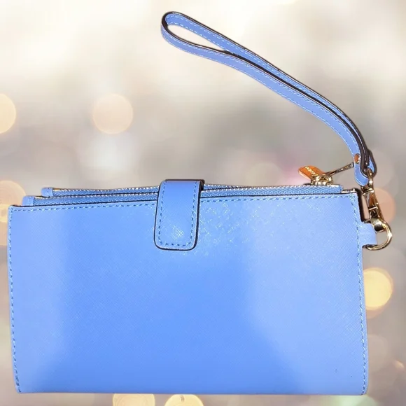 Michael Kors Jet Set Travel Wallet – French Blue Saffiano Leather, NWOT - Picture 3 of 3